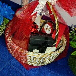 Gift Basket with Assorted Treats and Surprises